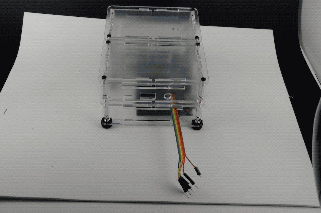 Animated GIF showing cable management features of ProtoStax Enclosures / Cases