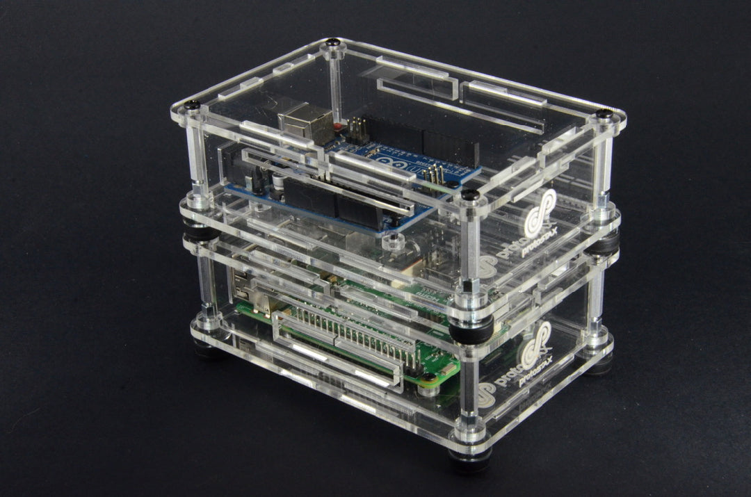 Finished ProtoStax Enclosures / Cases are stackable too!