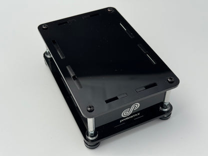 ProtoStax Enclosure for Arduino with Arduino UNO Q in Fully Closed Configuration
