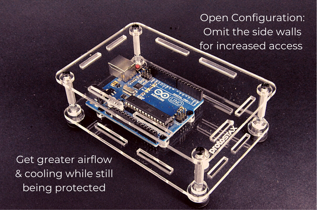 ProtoStax for Arduino - Open configuration with no side walls