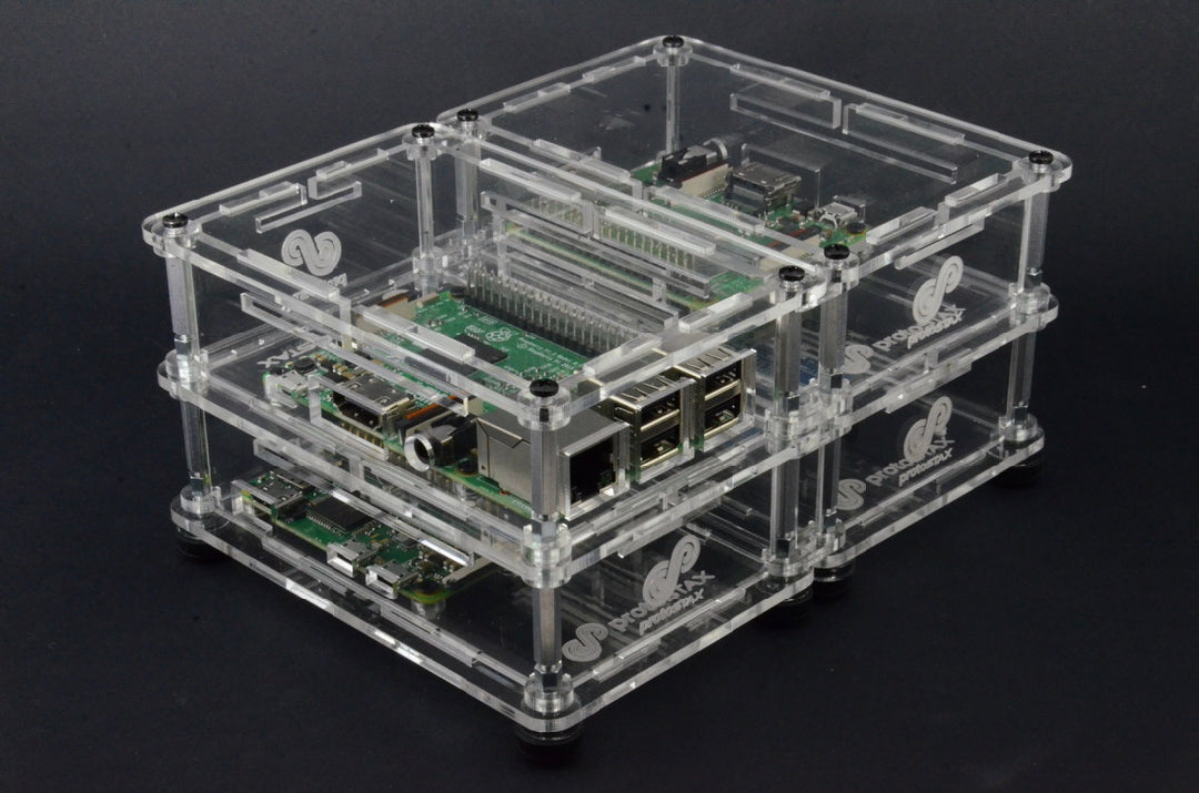 ProtoStax Enclosures Stacked Horizontally and Vertically (2 x 2)