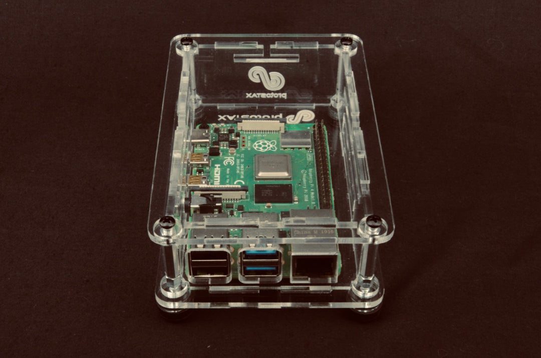 ProtoStax Enclosure for Raspberry Pi B+ / Model 4B - Fully Closed Configuration