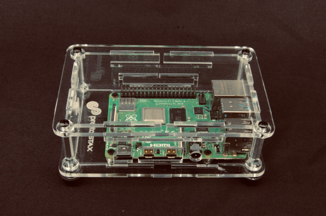 ProtoStax Enclosure for Raspberry Pi B+ / Model 4B - Fully Closed Configuration