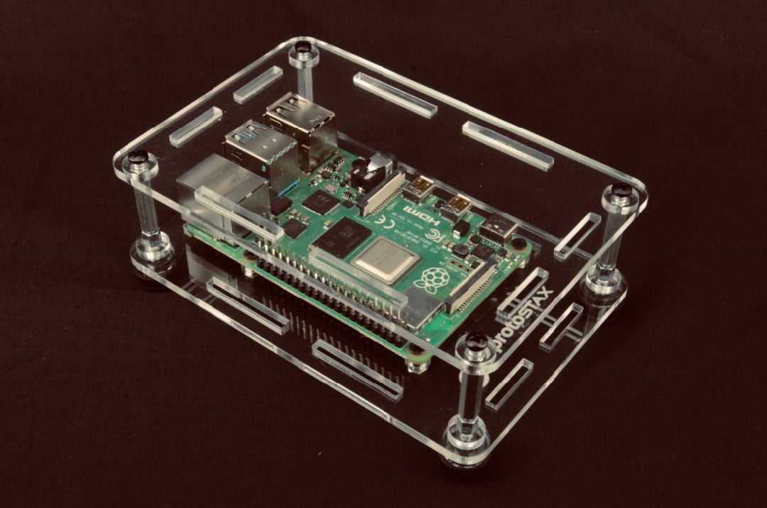 ProtoStax Enclosure for Raspberry Pi B+ / Model 4B - Open Configuration