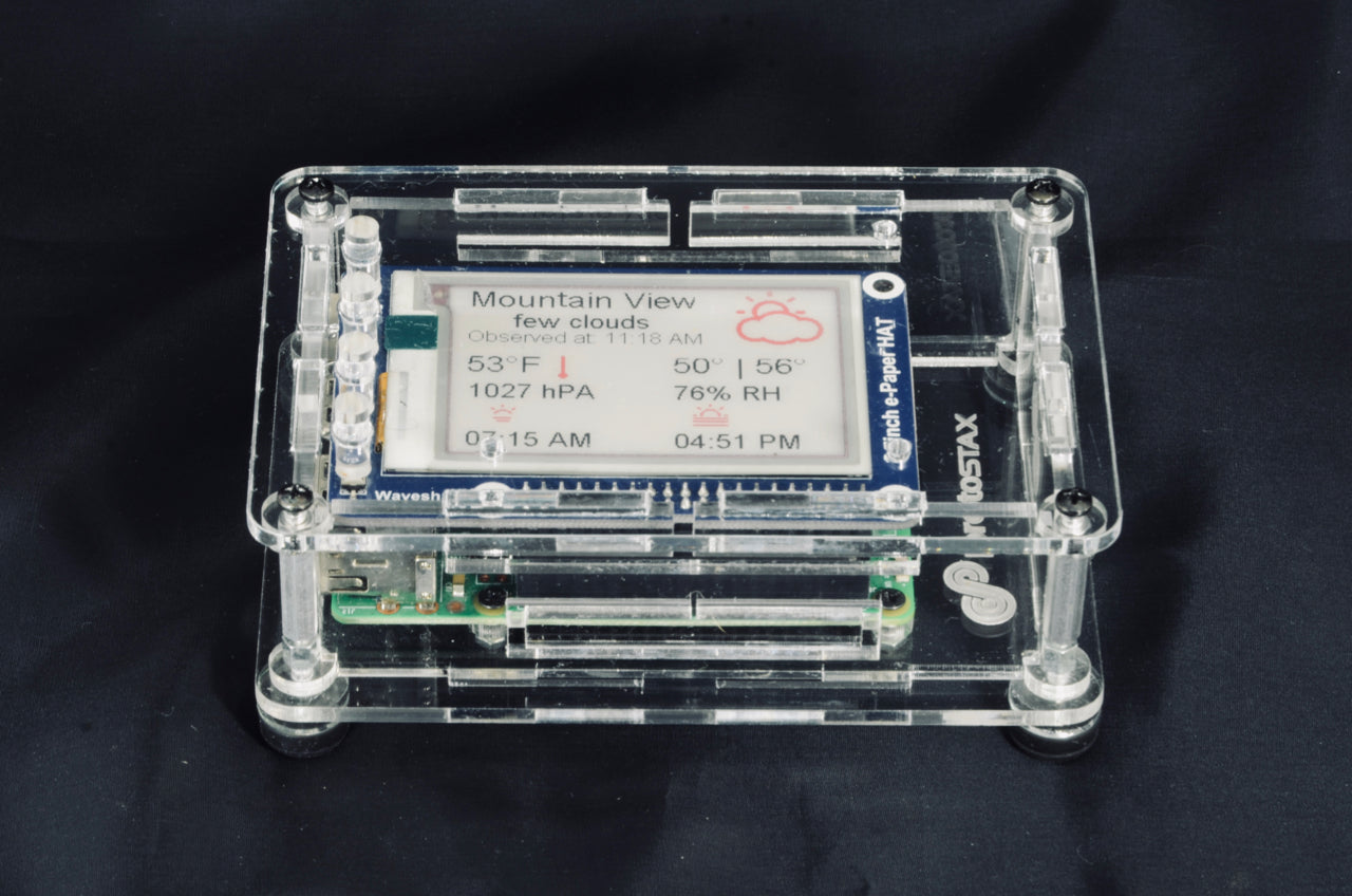 ProtoStax Add-On for Waveshare 2.7 inch ePaper Display HAT