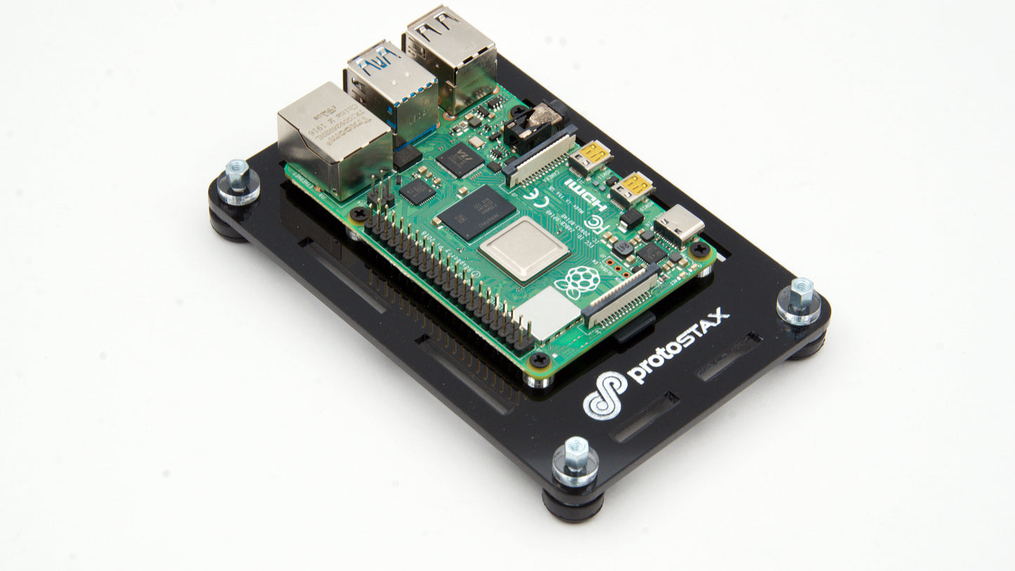 ProtoStax Enclosure for Raspberry Pi 5 / 4 / 3 Model B/B+