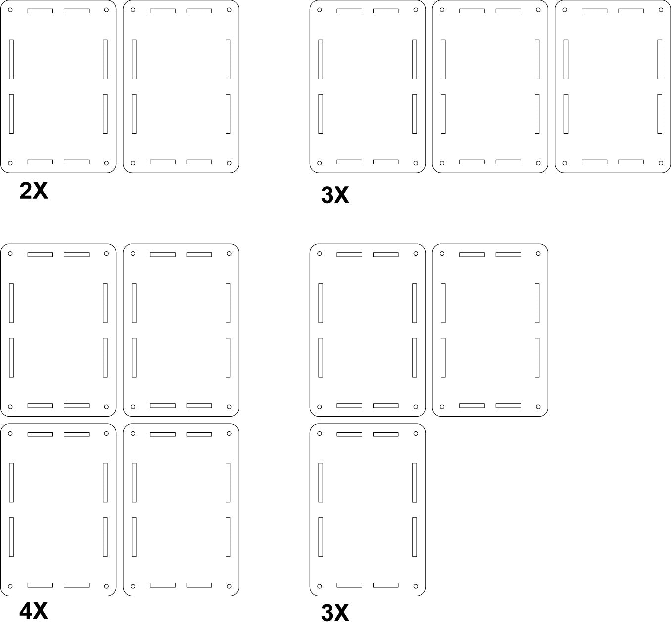 ProtoStax Enclosures can be horizontally stacked with no limit to the amount of stacking