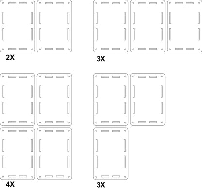 ProtoStax Enclosures can be horizontally stacked with no limit to the amount of stacking